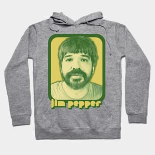 Jim Pepper \//\ 70s Retro Style Fan Art Design Hoodie